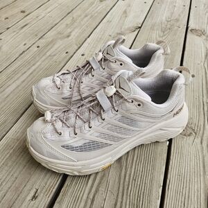 HOKA Mafate Three2 Grid Sneaker (Women) ROSE CREAM / STUCCO, Size 8